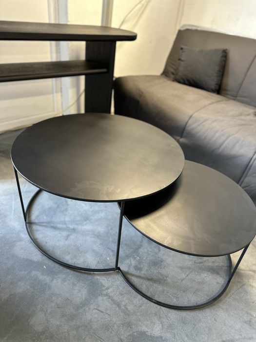 Masuta living metal negru Pro Living Grayson GRAY TBGIG115