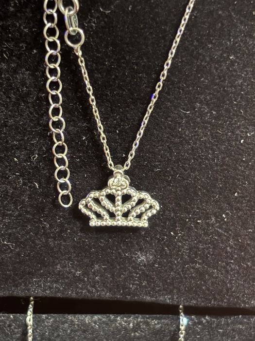 Сребърно колие с естествен диамант на ZEN D0.02