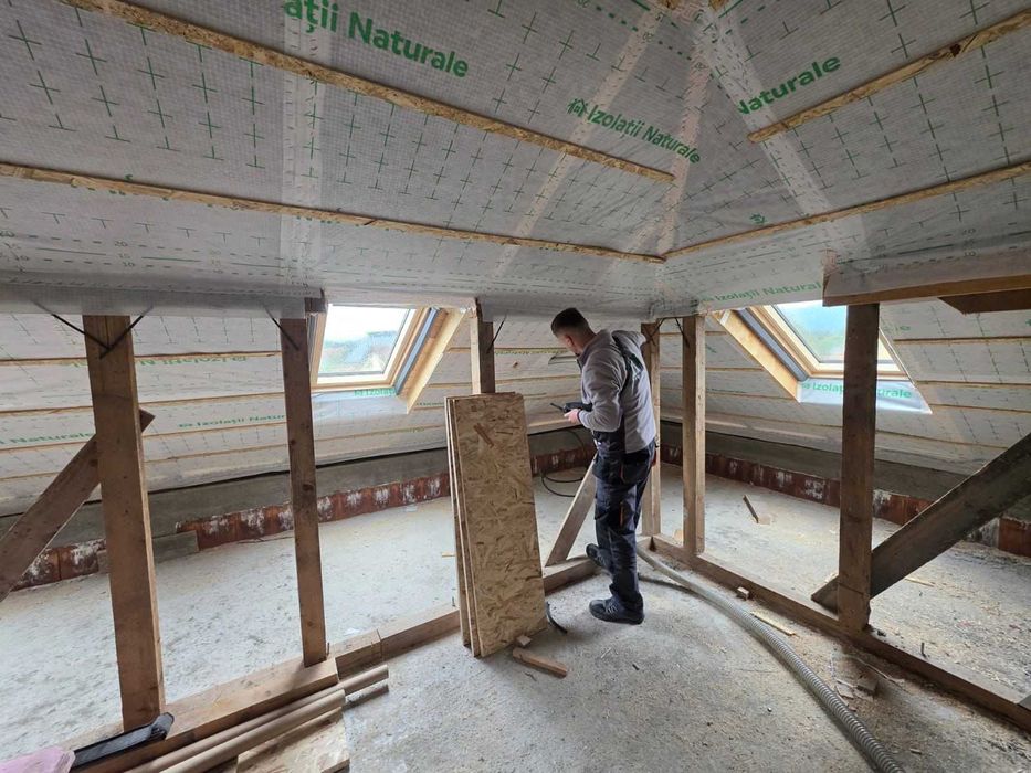 Izolatie termica pentru poduri si mansarde cu lana de lemn