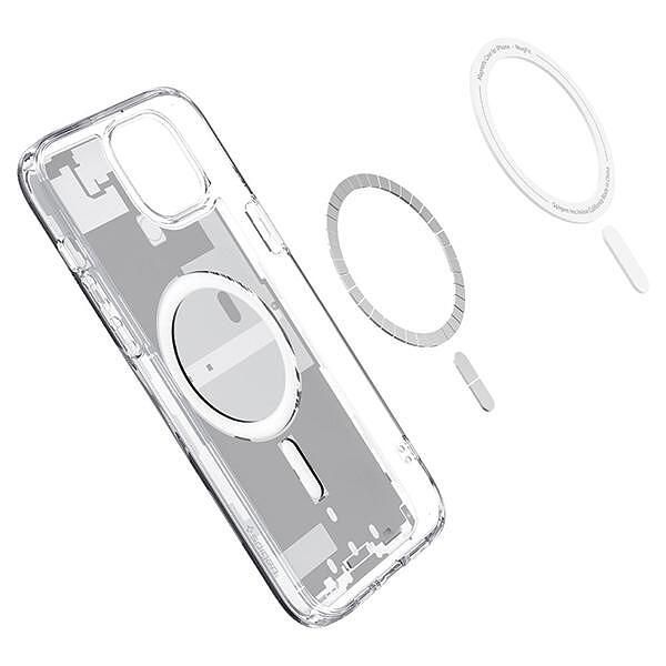 Spigen ultra hybrid mag iphone 15 6.1" magsafe zero one white acs07037