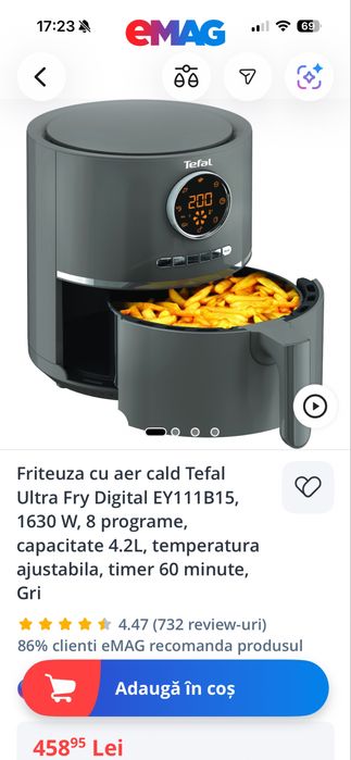 Rowenta X Clean 10 NOU+Airfryer NOU TEFAL