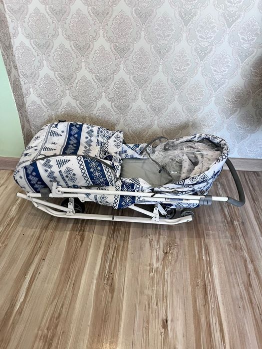 Санки коляска детские ника