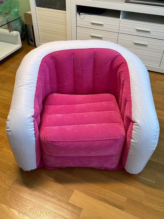 Надуваем розов фотьойл