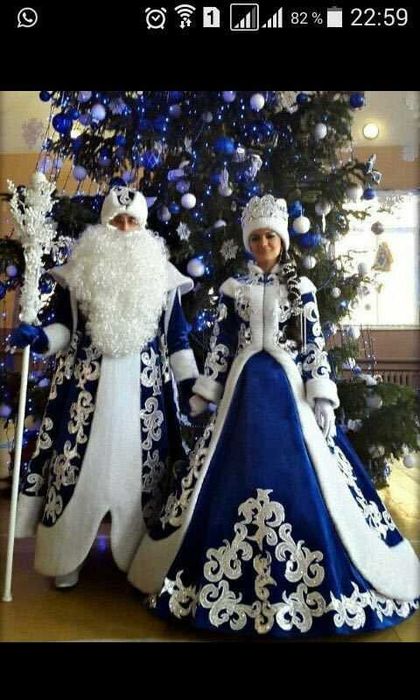 Дед Мороз, Снегурочка, баба-яга.