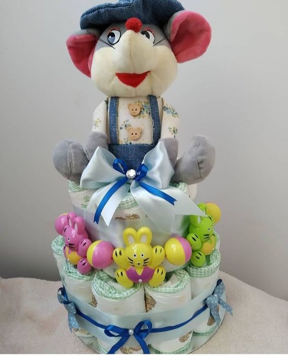 Тортики из памперсов