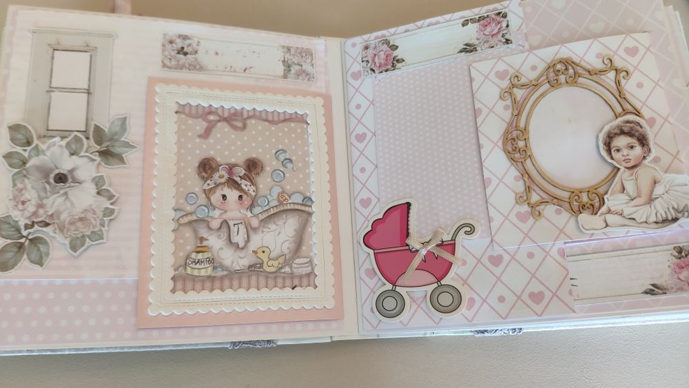 Ръчно изработен детски бебешки албум за снимки