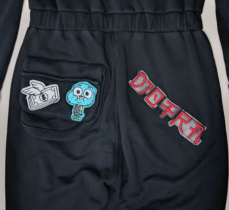 Djofra Jumpsuit оригинален гащеризон S памучен черен гащеризон Джофра