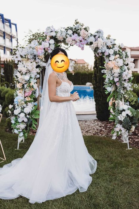 Булчинска рокля с воал