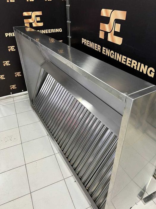 Зонт вытяжной квадратный. Нержавейка Premier