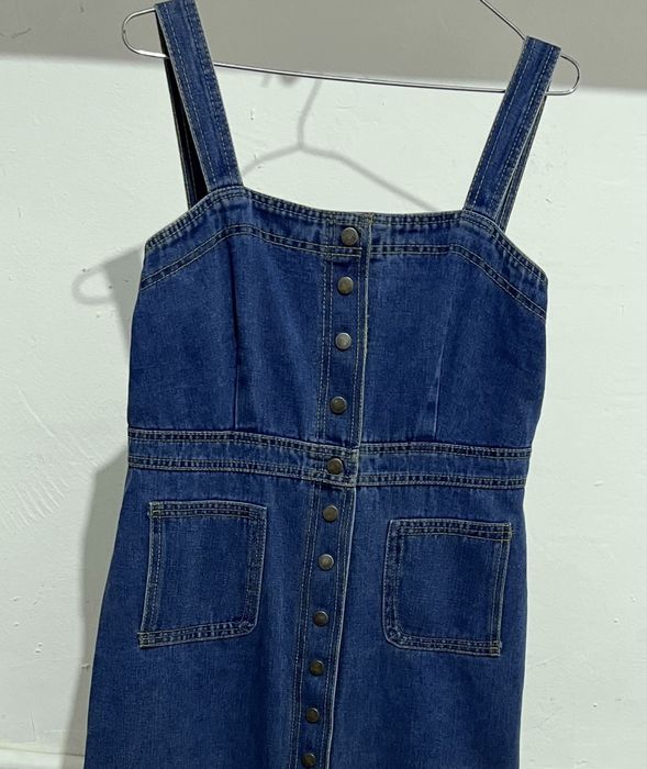 Джинсовый длинный сарафан