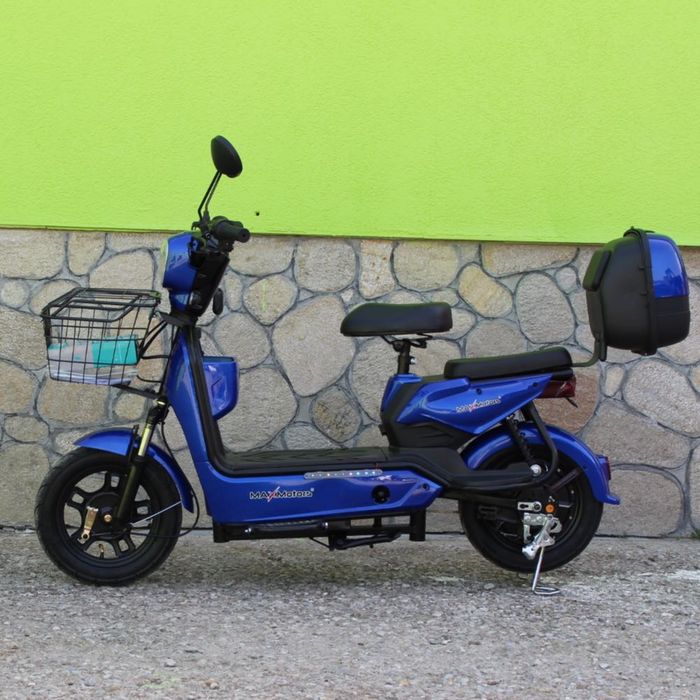 Електрически скутер с педали 500W/48V/15Ah – BLUE