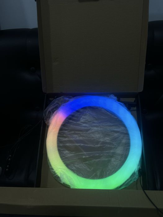 Селфи Лампа RGB 36см + штатив 2м