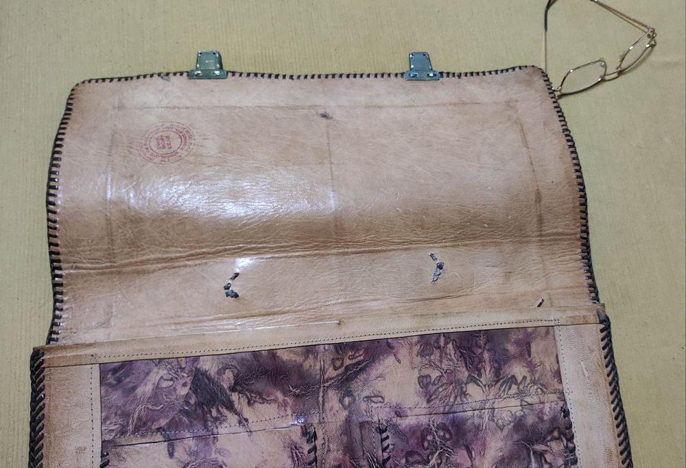 Портфель винтажный ручной работы