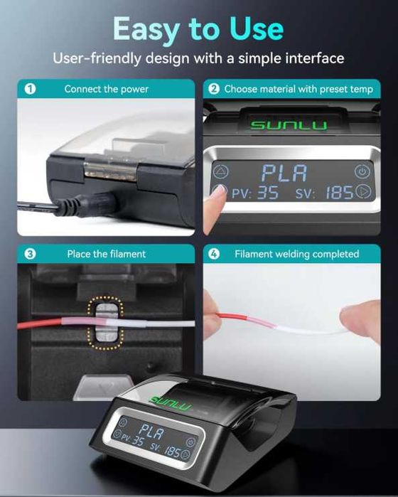 Conector oficial pentru filament SUNLU