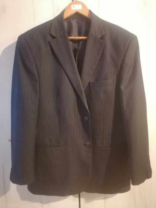 Черно мъжко сако на вертикални раета Gerold Teodora's brand