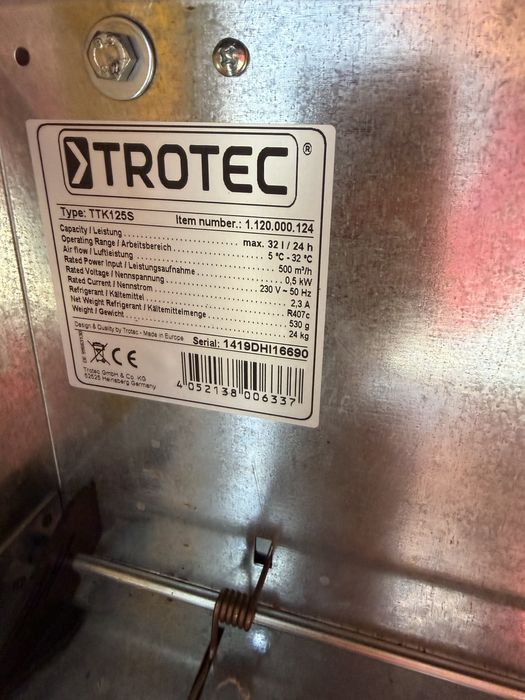 Dezumidificator  Profesional Trotec TTK 125 S ( import germania )