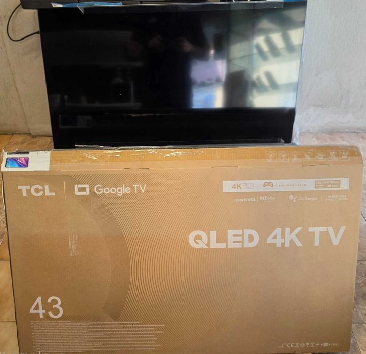 Смарт телевизор TCL QLED 43C635, 43" (108 см), Smart Google TV, 4K Ultra HD НОВ!!!