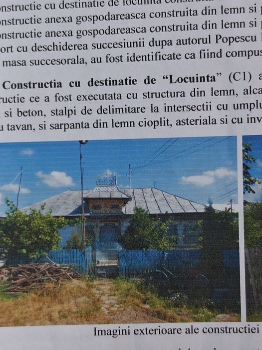 Vind teren cu casă și fînar cu cadastru în Com Vedea Sat Ciurești Arge