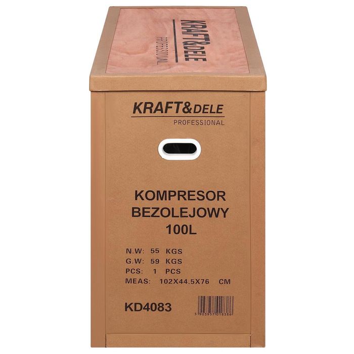 Compresor de aer, capacitate rezervor 100 litri, debit 585l/mim,