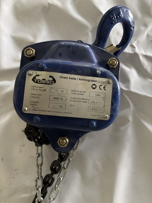 Ръчна лебедка с верига