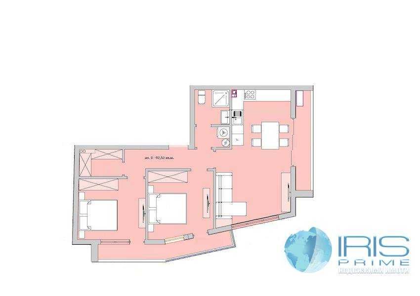 Продава се Тристаен апартамент в Шумен, Център - 98 кв.м за 1200 €/кв.м - Снимка #3