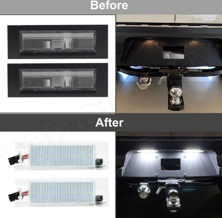 Лед плафони за задния регистрационен номер за Фиат Fiat пунто браво