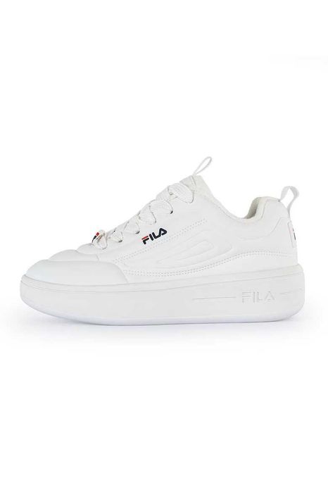 FILA - Спортни обувки Superbubble от еко кожа с лого, Бял - размер 37, но отговаря на 36