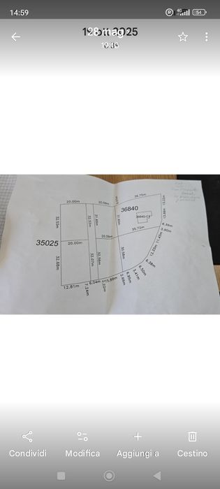Vand teren intravilan cu parcele de 650mp