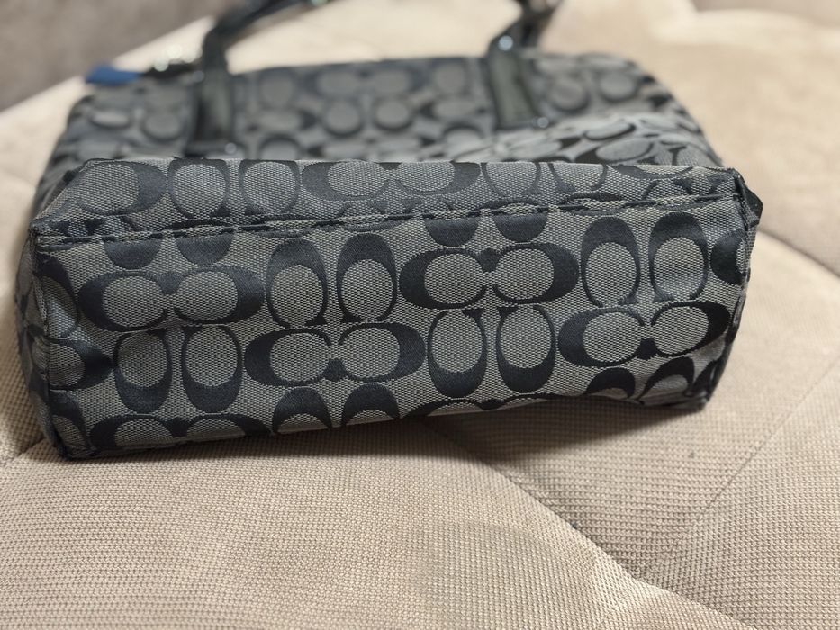 Coach Signature Stripe Python Stripe Tote / Shoulder Bag