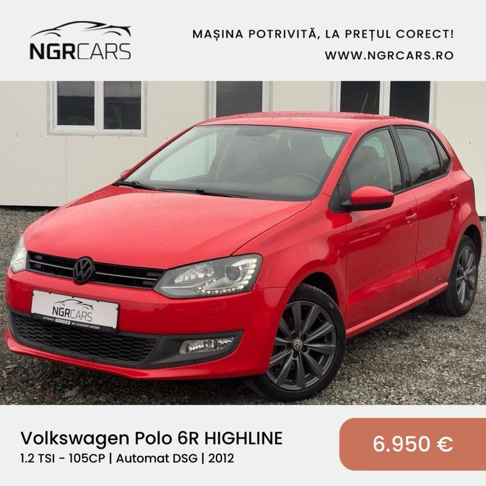 Volkswagen Polo 1.2 TSI 2012 DSG Highline RATE / NUMERE / TRANSPORT