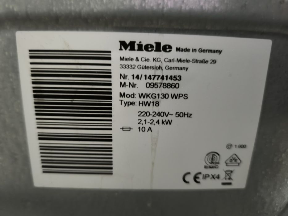 Пералня Miele WKG 130 WPS - 8кг. 1600об.