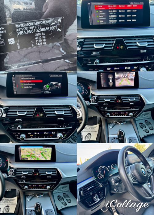 BMW 630 D GT M-PACHET EDITION 249 CP Import Italia190.000 KM Reprezentanta Monaco Service Verona Full Piele Lumini Ambientale Memorie Volan Electric