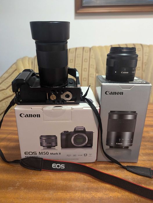 Canon EOS M50 Mark II + Canon EF-M 18-150mm + Canon EF-M 15-45mm