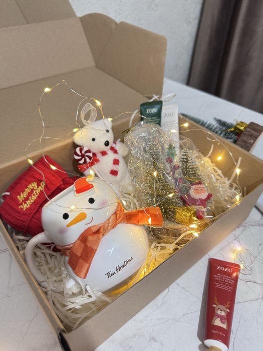 Жаңа жылдық бокс подарочный бокс