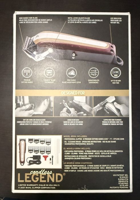 Wahl Legend Cordless, masina de tuns import USA