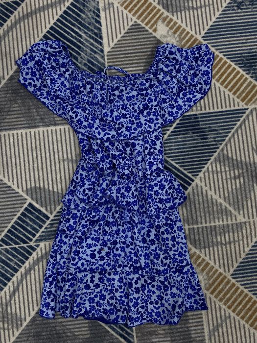 Платье темно-синее короткое