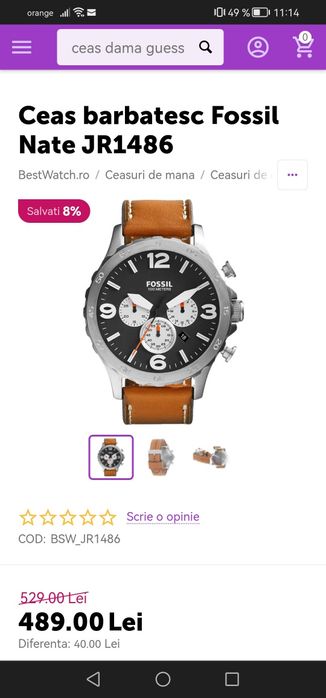 Fossil oversize aproape ca nou