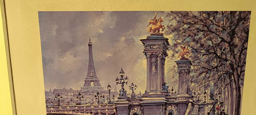 Две картини от Париж - цветни литографии