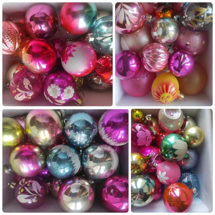 Шары на ёлку разнообразные