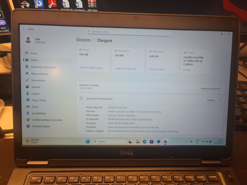 Vand laptop Dell E5480