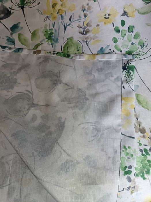 Штора , полулен ( 1 штука)