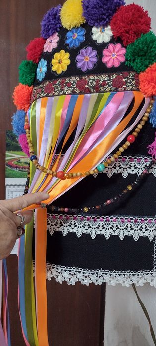 Кукерска маска, гугла, уникат, арт, ръчна бродерия