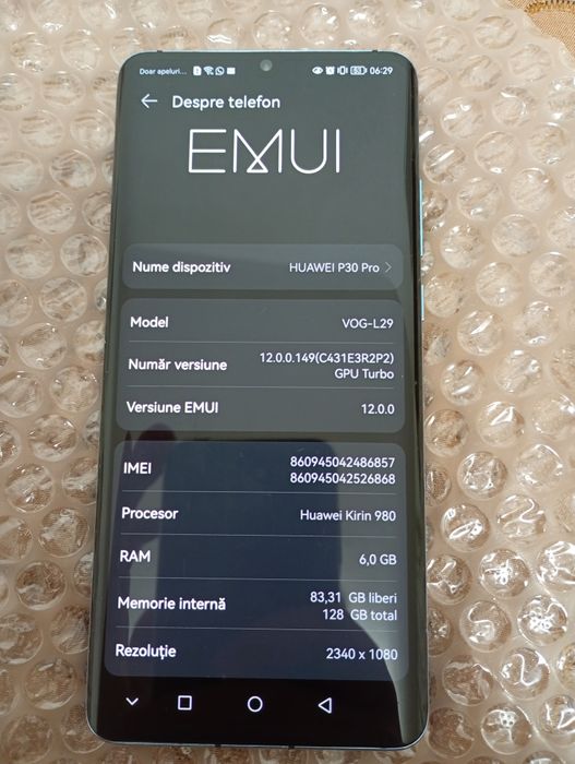Vand Huawei P30 PRO