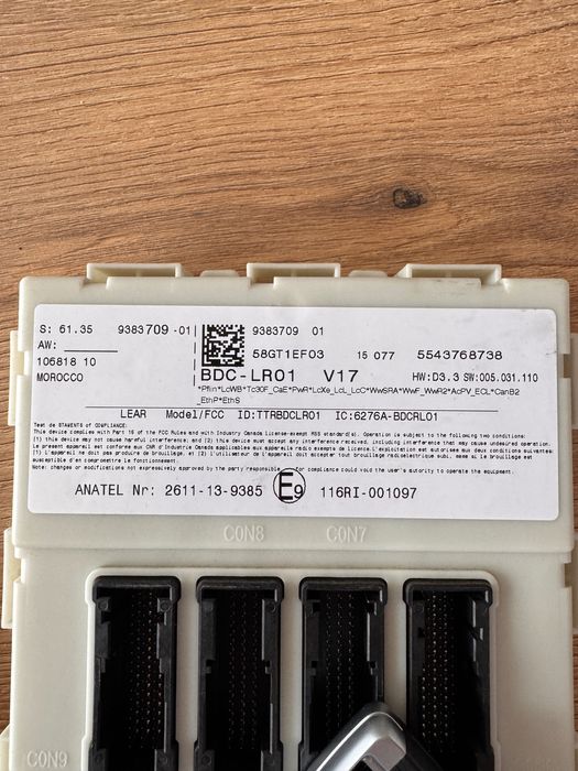 F15 ECU , FEM BDC модул и ключ (компютър фем бдц модул)