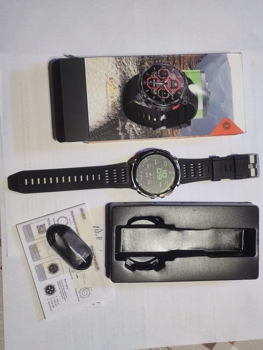 Нов Смарт Часовник  1100mAh Батерия, Фенерче и Разговори!