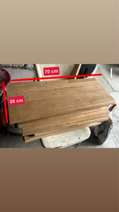 Trepte din lemn masiv