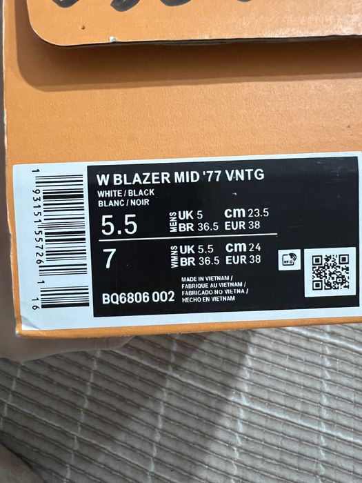 Найк кроссовки Nike Blazer 77 vntg