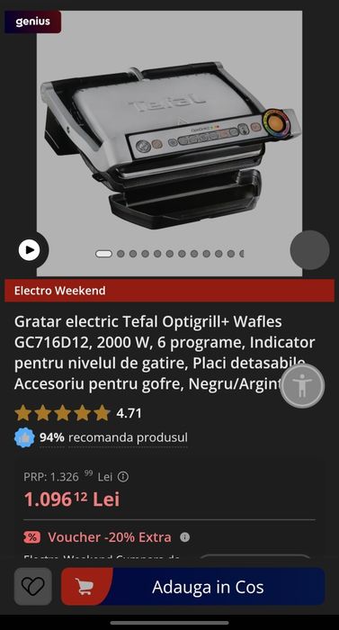 Gratar electric  Tefal Optigrill÷Wafles