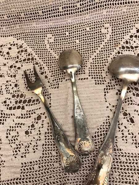 Старинни посребрени прибори AURA ARGENT – 3 броя