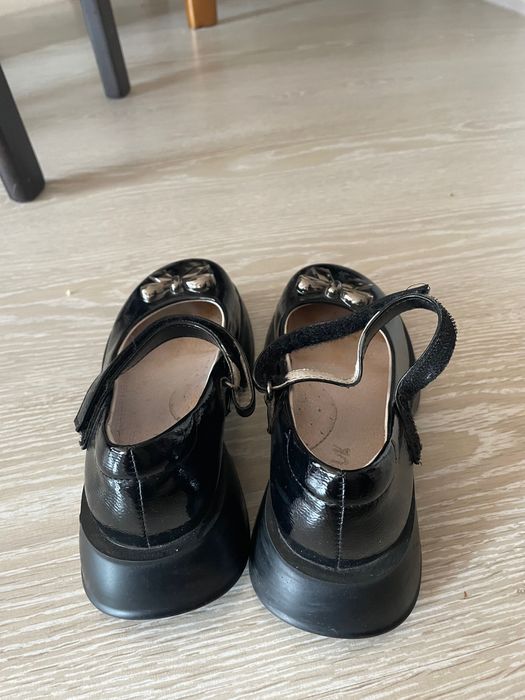 Туфли школьные чёрные летняя обувь